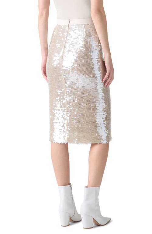 Akris Sequin Mesh Pencil Skirt
