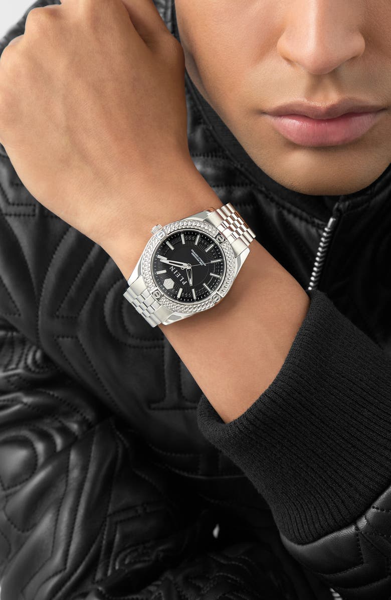 PHILIPP PLEIN Icon Chain Bracelet Watch, 43mm, Alternate, color,