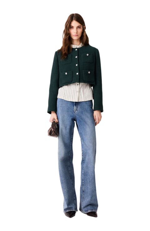 Short tweed jacket