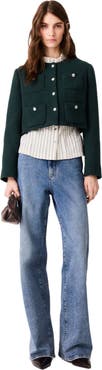 maje Short tweed jacket