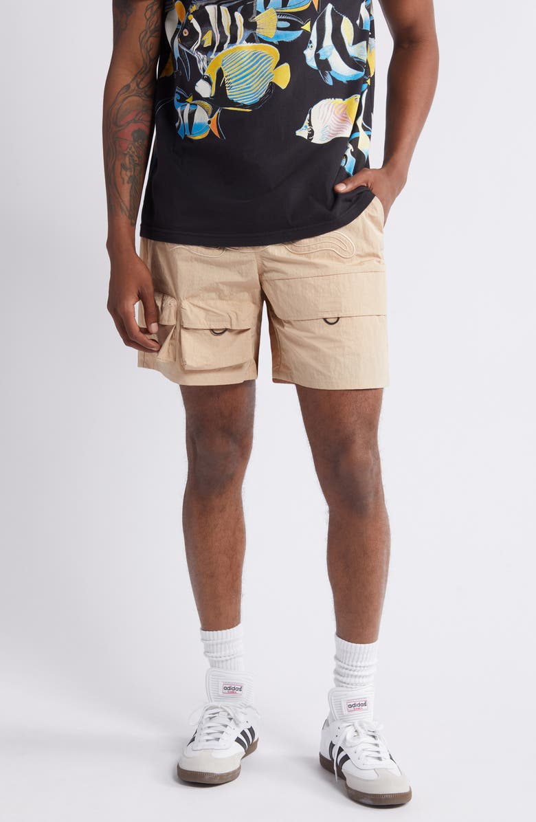 ICECREAM Pine Nylon Cargo Shorts, Main, color, Candied Ginger