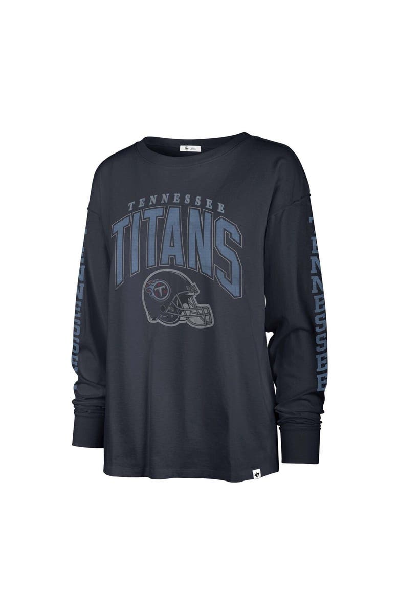 '47 Women's '47 Navy Tennessee Titans Tom Cat Lightweight Long Sleeve T-Shirt, Alternate, color, Navy