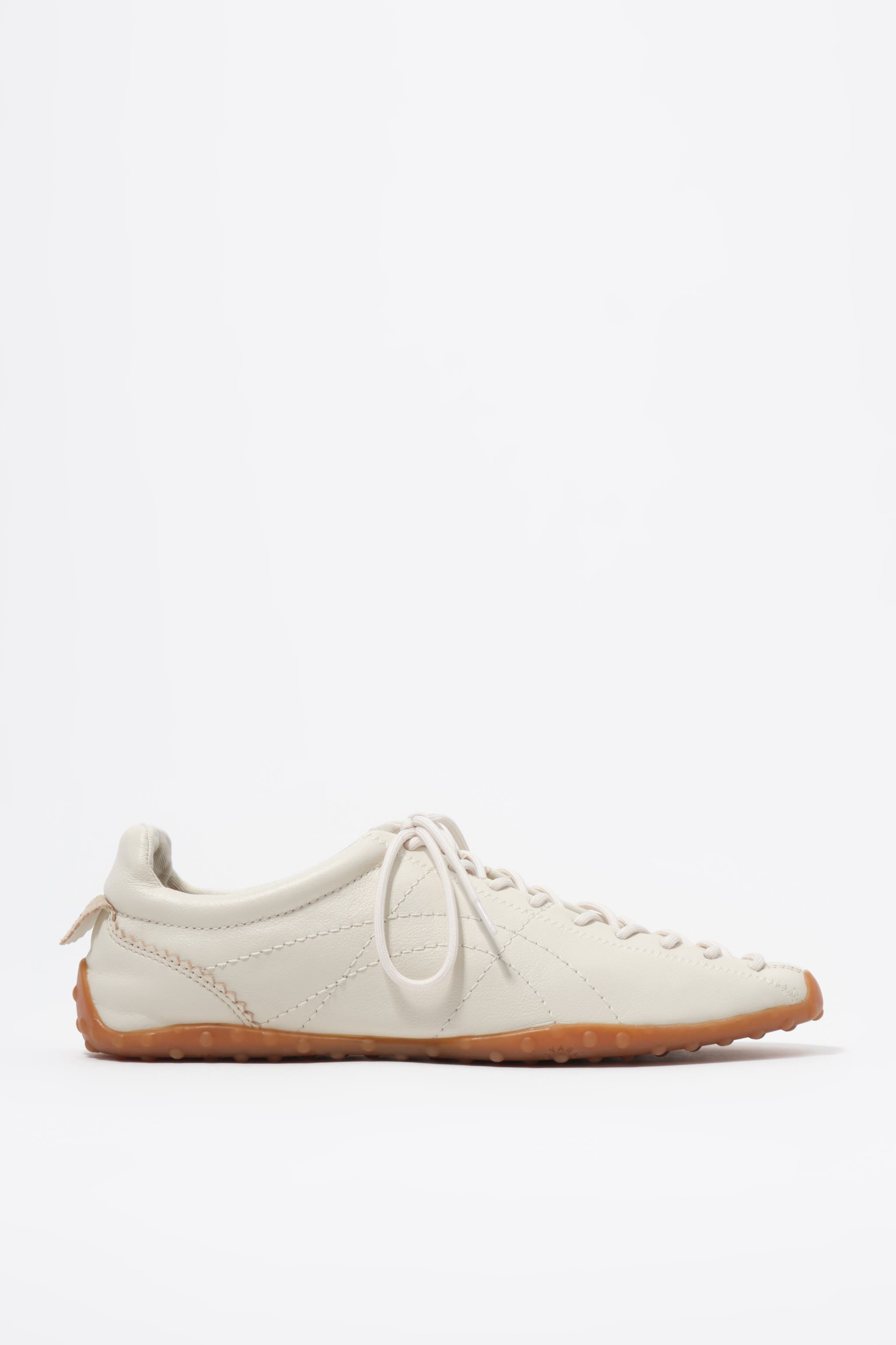 White Leather 13 11 Lace-Up Sneaker, Main, color, OFF WHITE