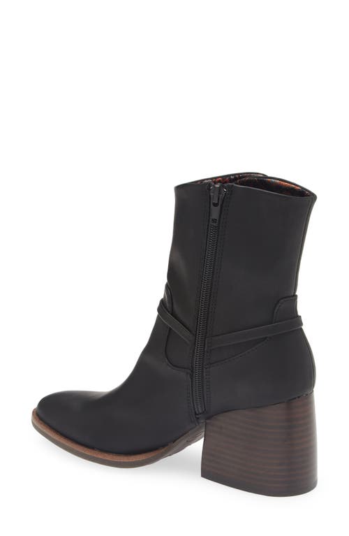 Korks Selena Block Heel Harness Boot In Black