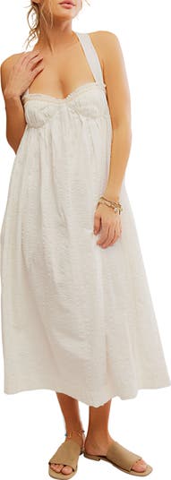Poppy Cotton Seersucker Midi Dress