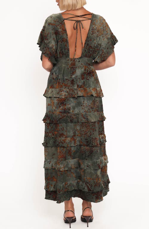 Petal And Pup Petal & Pup Wendi Print Tiered Maxi Dress In Multi