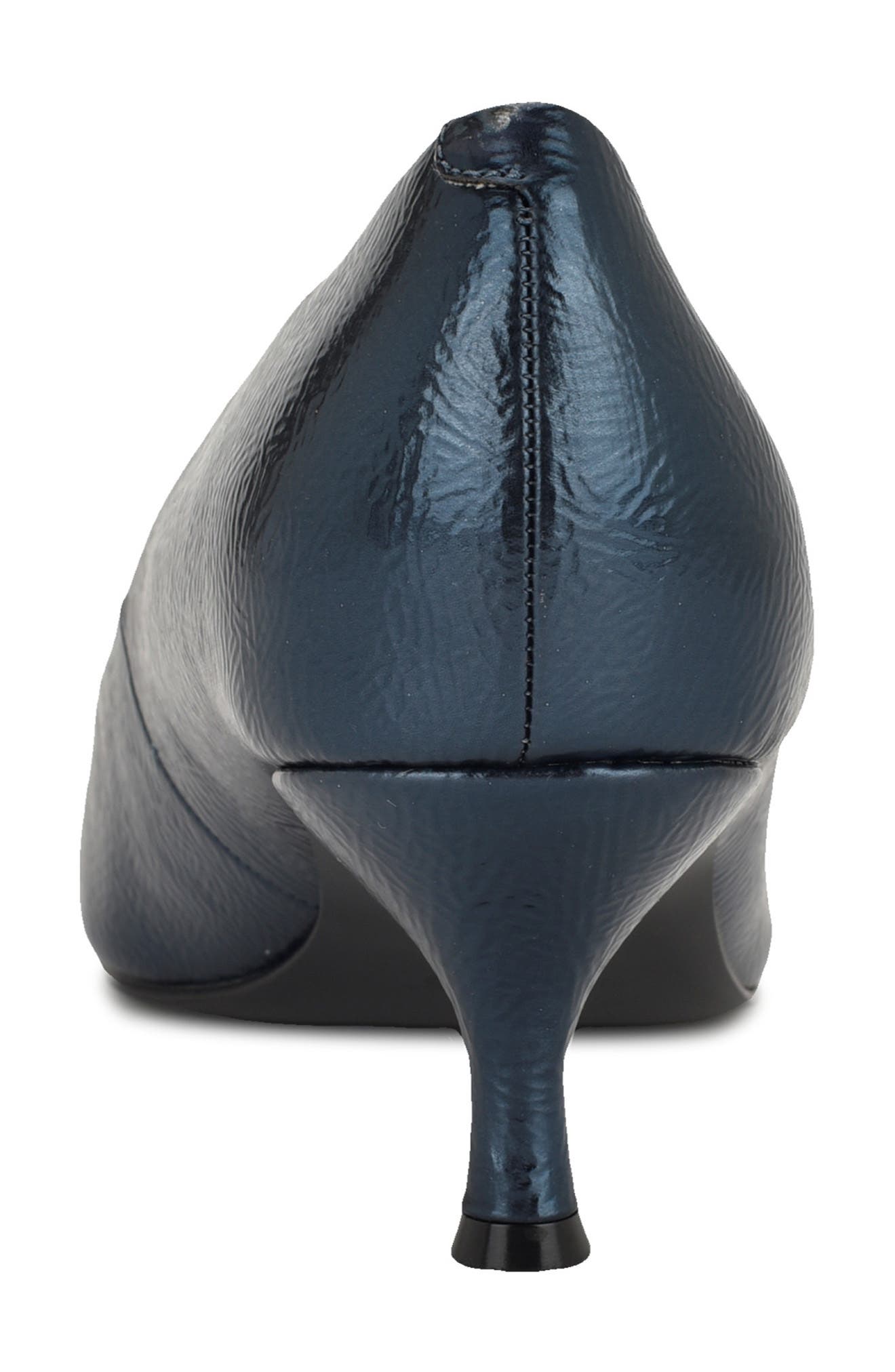 Nine West Sisko Pointed Toe Kitten Heel Pump, Alternate, color, Medium Blue