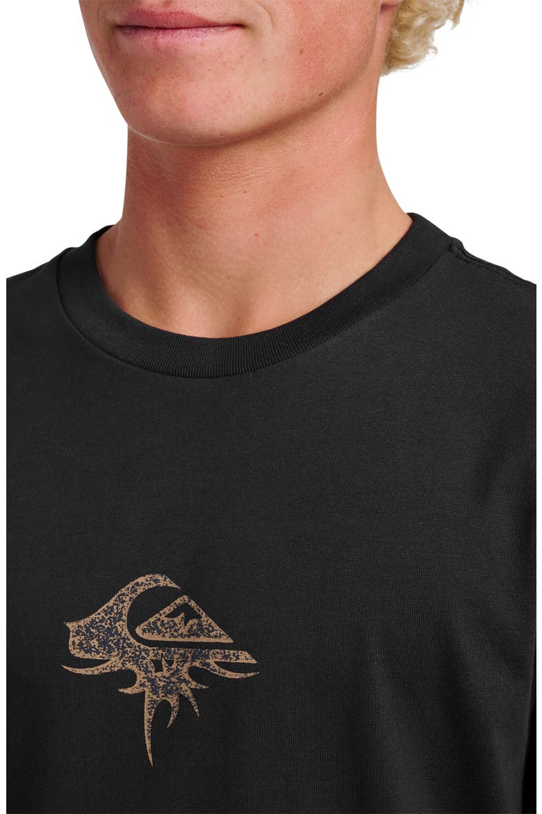 Three Piece Long Sleeve Graphic T-Shirt, Alternate, color, BLACK