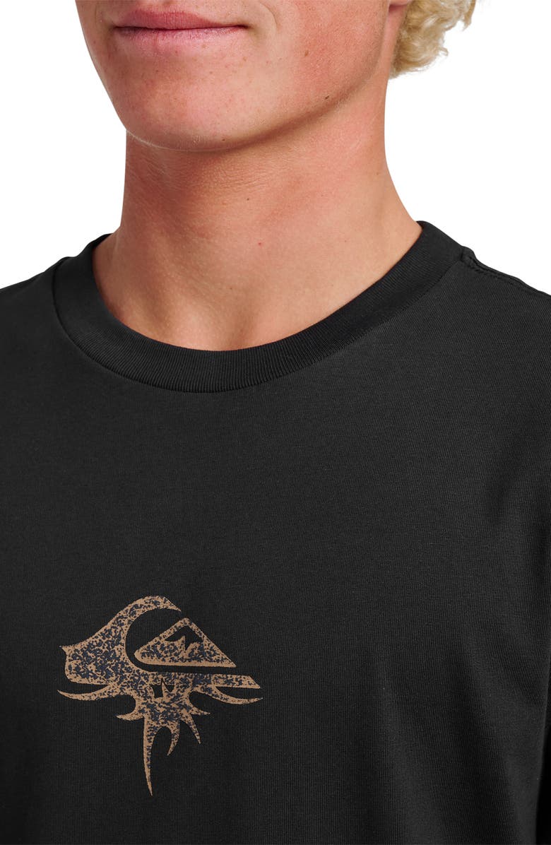 Quiksilver Three Piece Long Sleeve Graphic T-Shirt, Alternate, color, Black