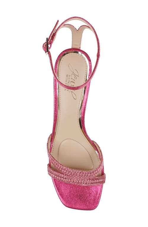 Jewel Badgley Mischka Hayzel Ankle Strap Sandal In Pink
