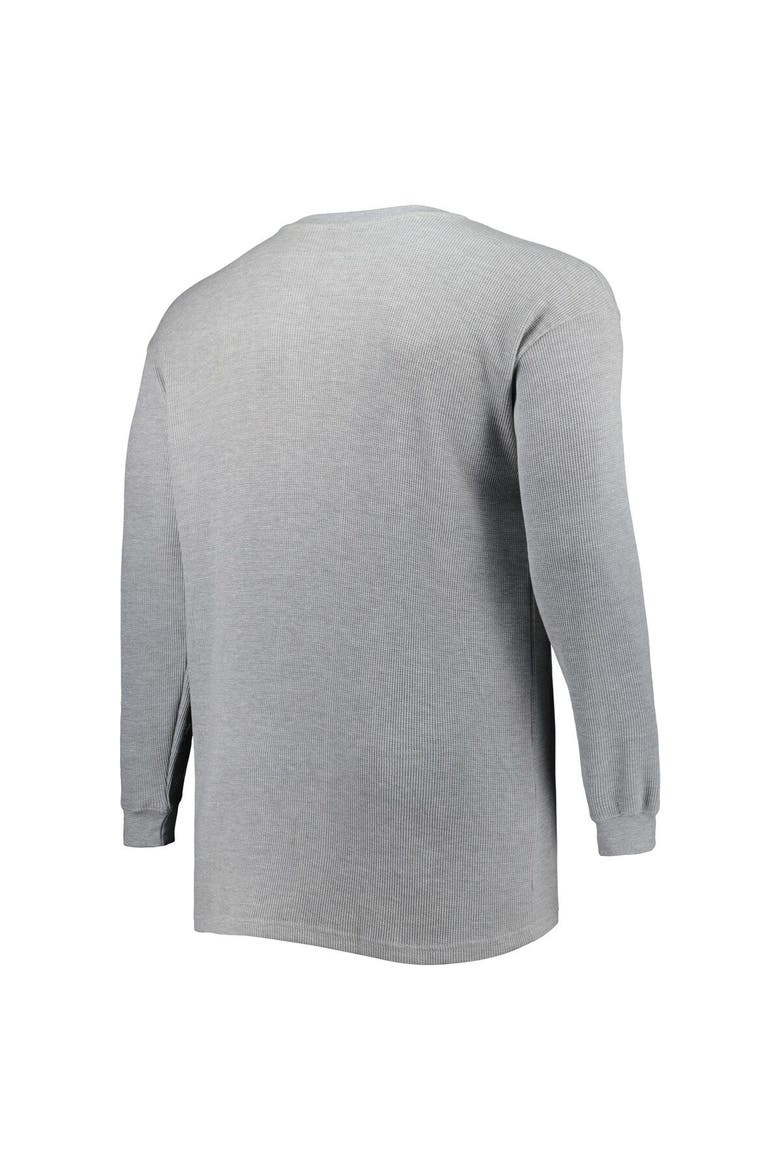 Men's Heather Gray Tennessee Titans Big & Tall Waffle-Knit Thermal Long Sleeve T-Shirt, Alternate, color, Heather Gray