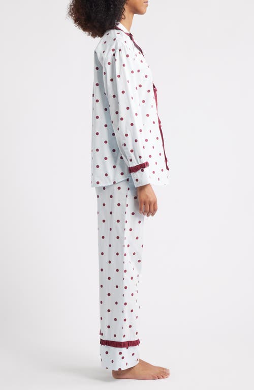 Damson Madder Antonella Polka Dot Pajamas In Red