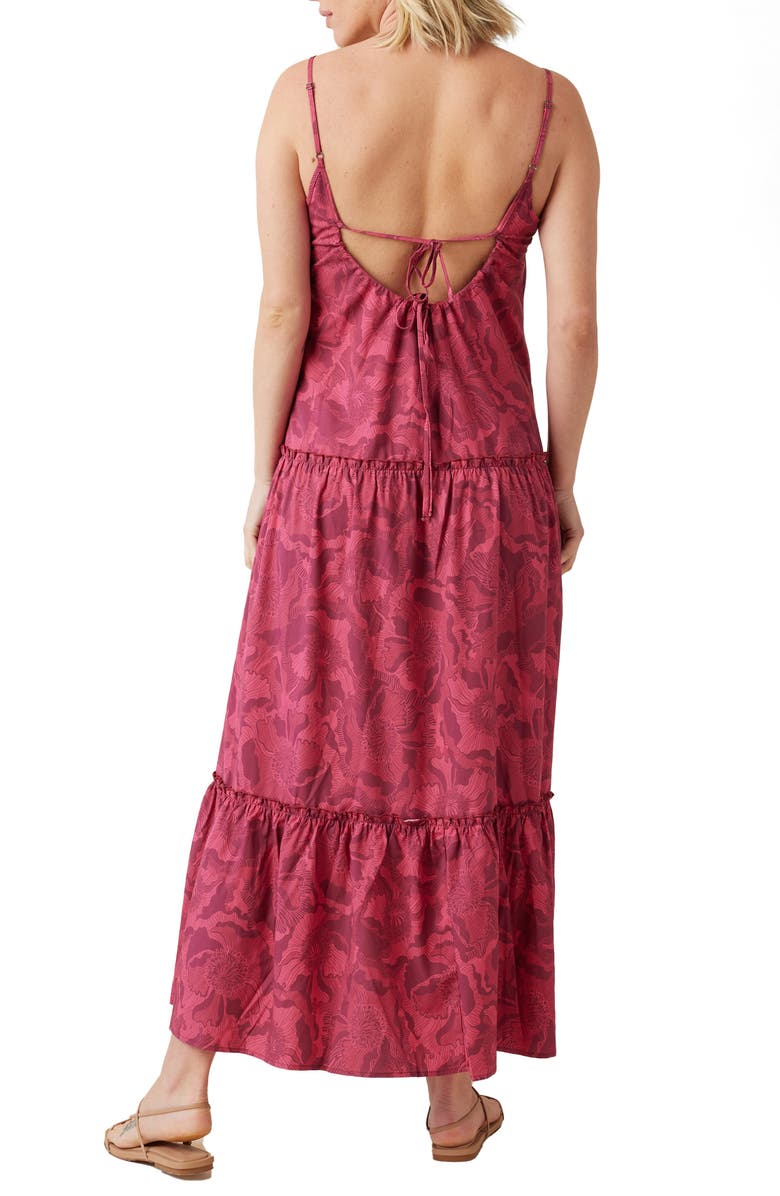 Ingrid & Isabel<sup>®</sup> Strappy Tiered Materiny Dress, Alternate, color, Berry Line Floral