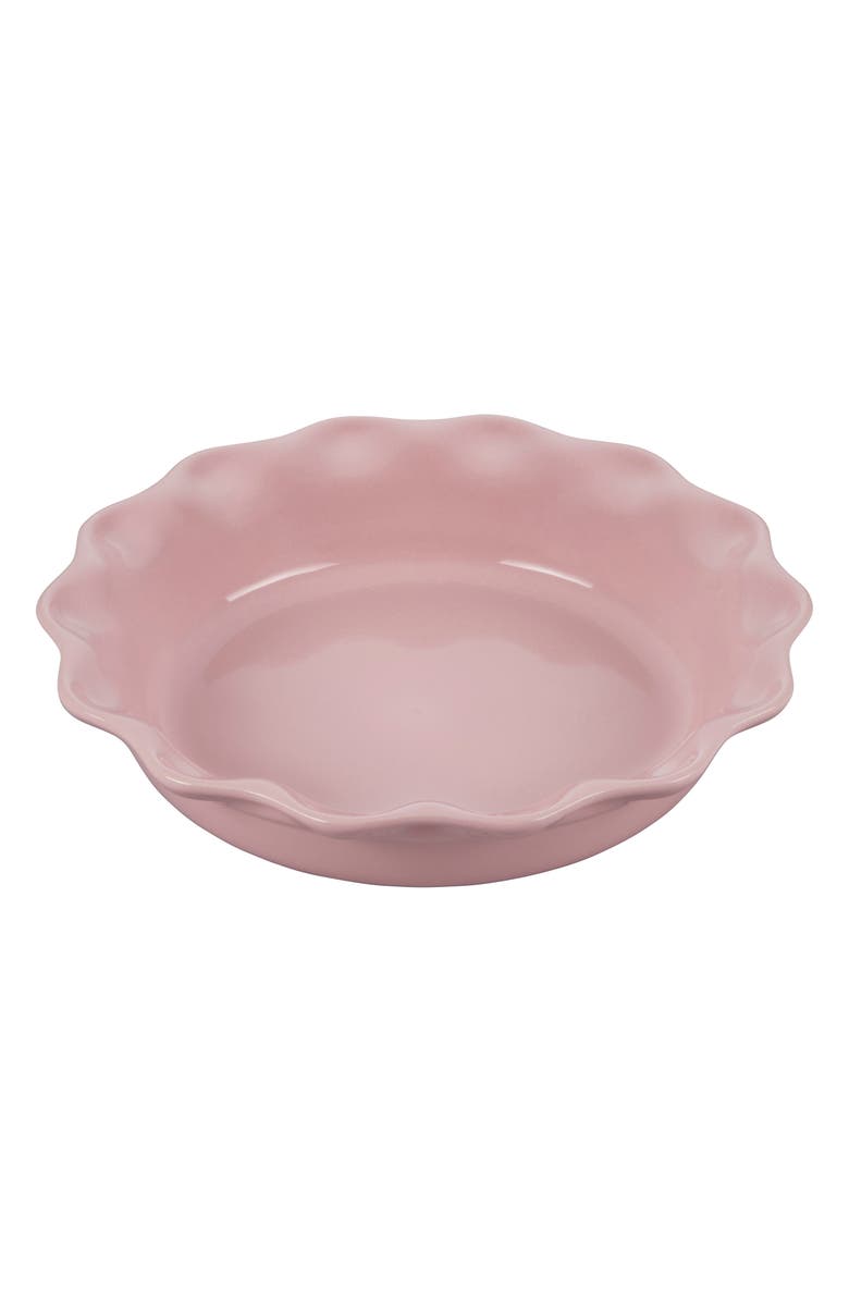 Le Creuset 9-Inch Heritage Stoneware Pie Dish, Main, color, Chiffon Pink