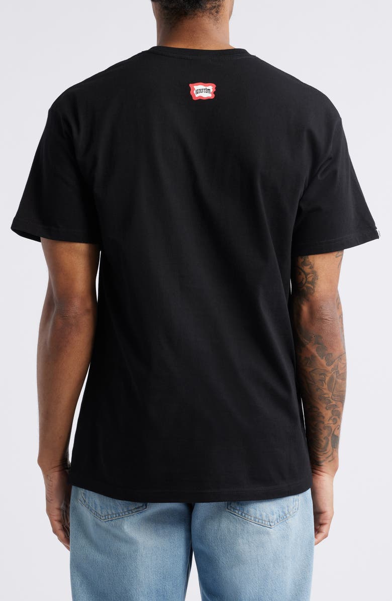 ICECREAM Dessert Camo Logo Graphic T-Shirt, Alternate, color, Black