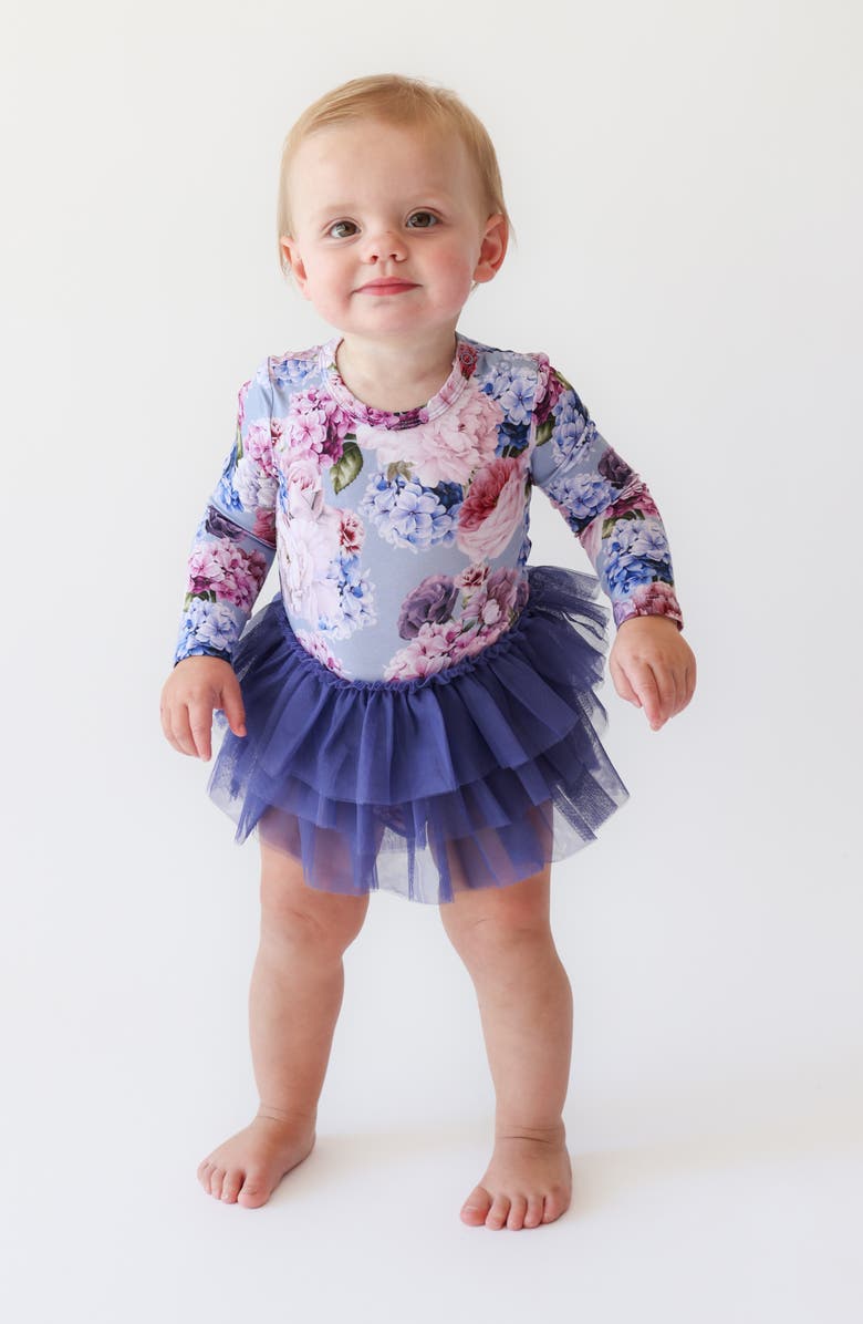 Posh Peanut Annie Long Sleeve Tulle Tutu Dress, Alternate, color, 