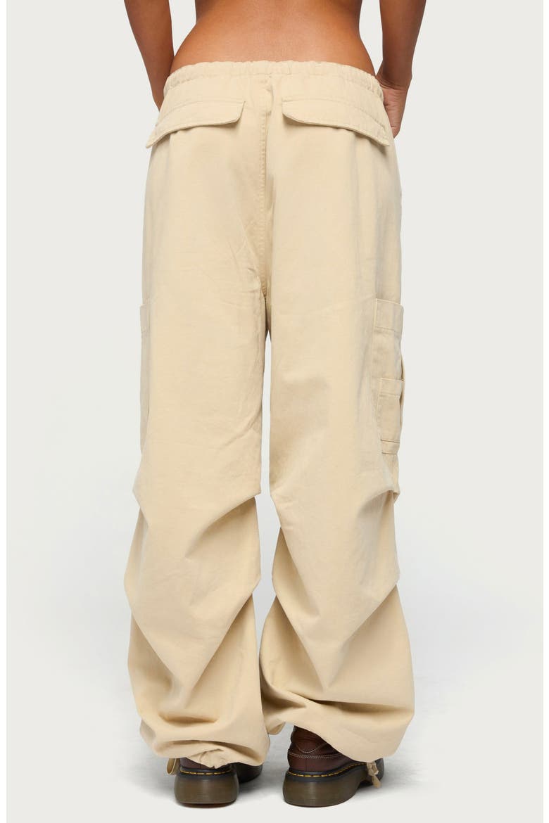 Emzi Baggy Cotton Cargo Pants, Alternate, color, BEIGE