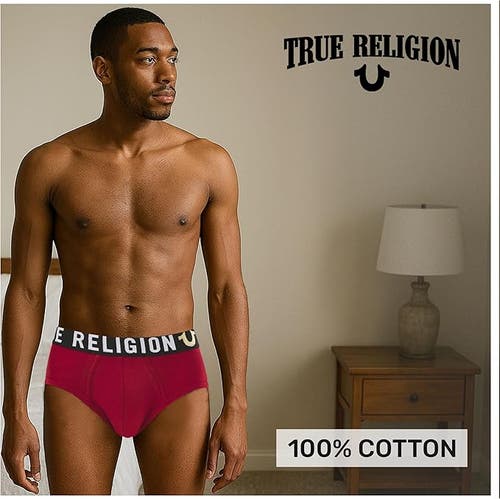 True Religion Briefs Soft Cotton Underwear Pack Of 5 In Multi