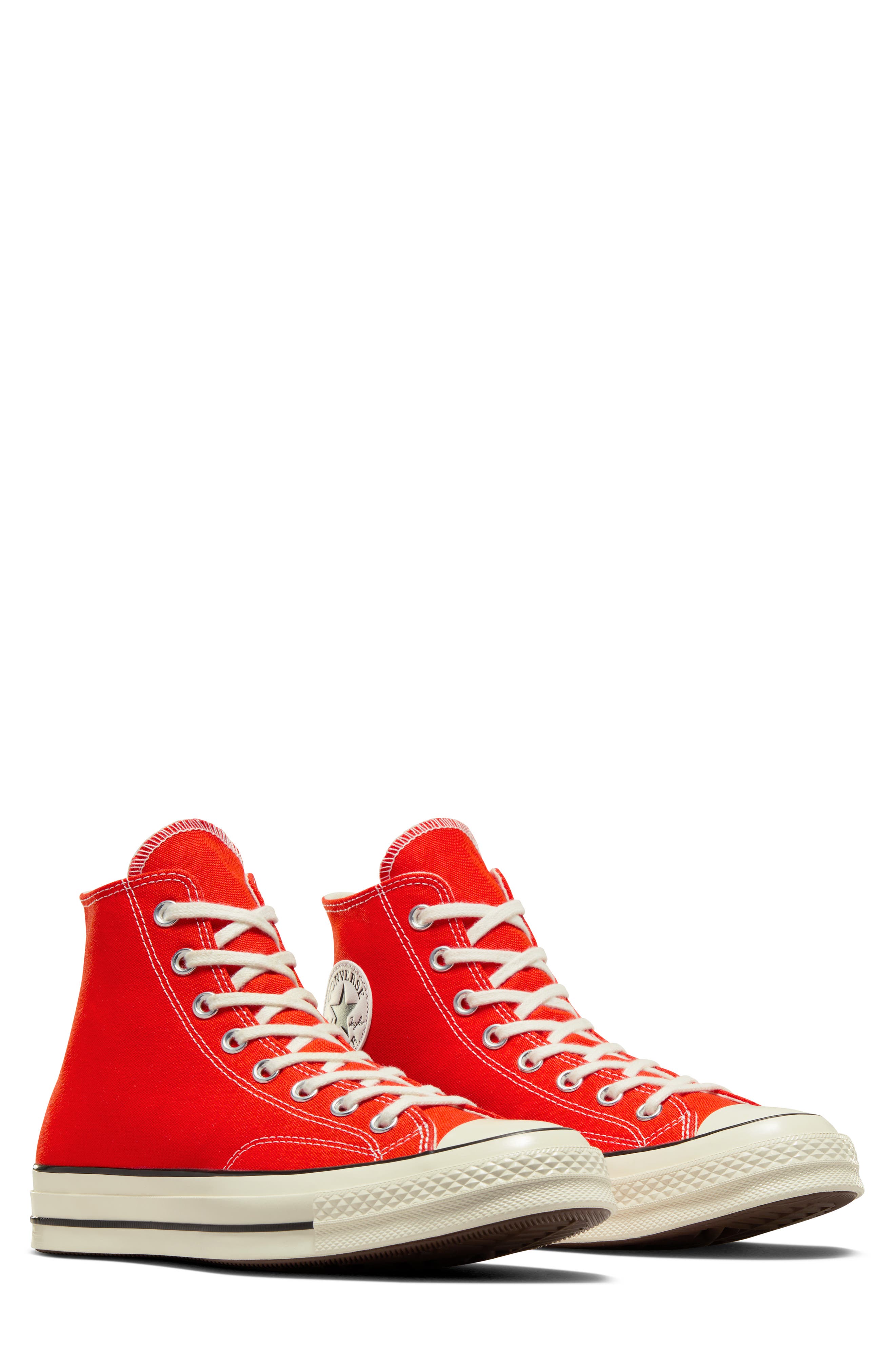 Chuck 70 High Top Sneaker, Alternate, color, FEVER DREAM/ EGRET/ BLACK