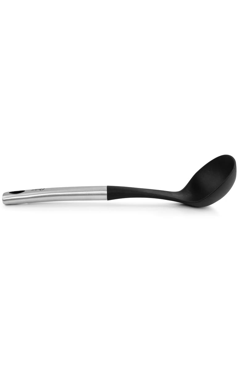OSTER Baldwyn Nylon Ladle Kitchen Utensil with Stainless Steel Handle, Alternate, color, Black