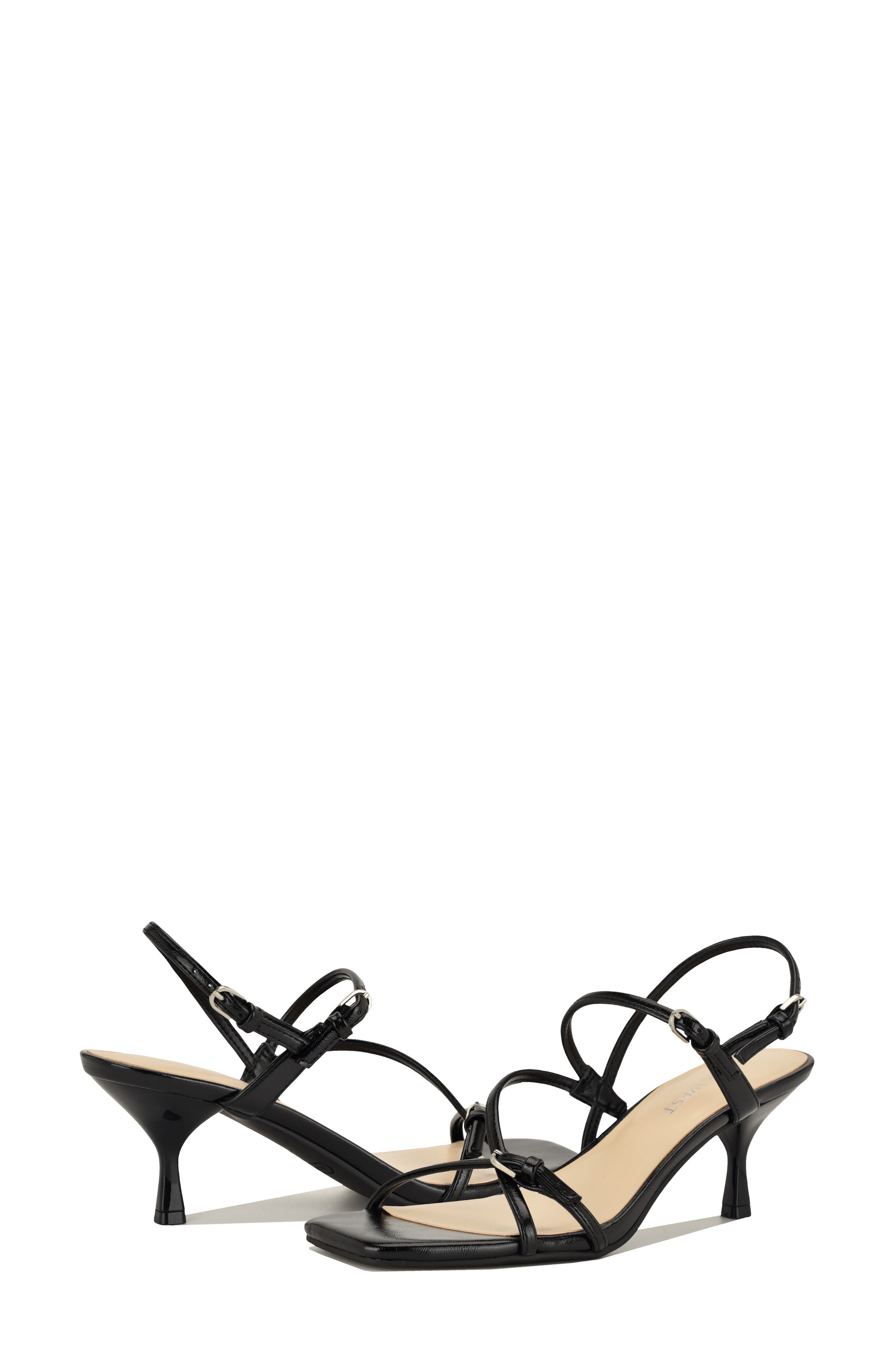 Nine West Hallow 3 Sandal, Alternate, color, Black