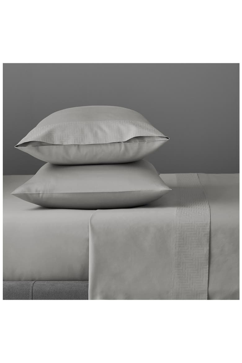 T-Border 300 Thread Count Sheet Set, Main, color, SILVER GREY