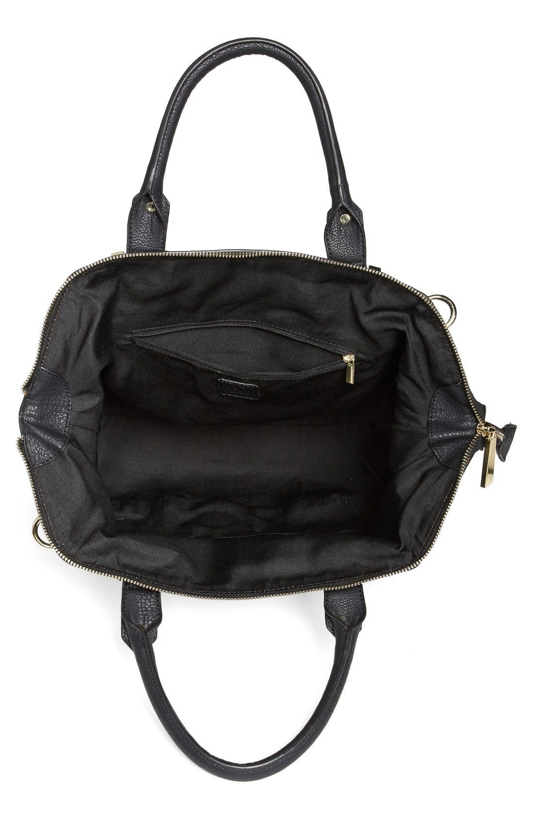 BP. Zip Detail Winged Satchel, Alternate, color, 