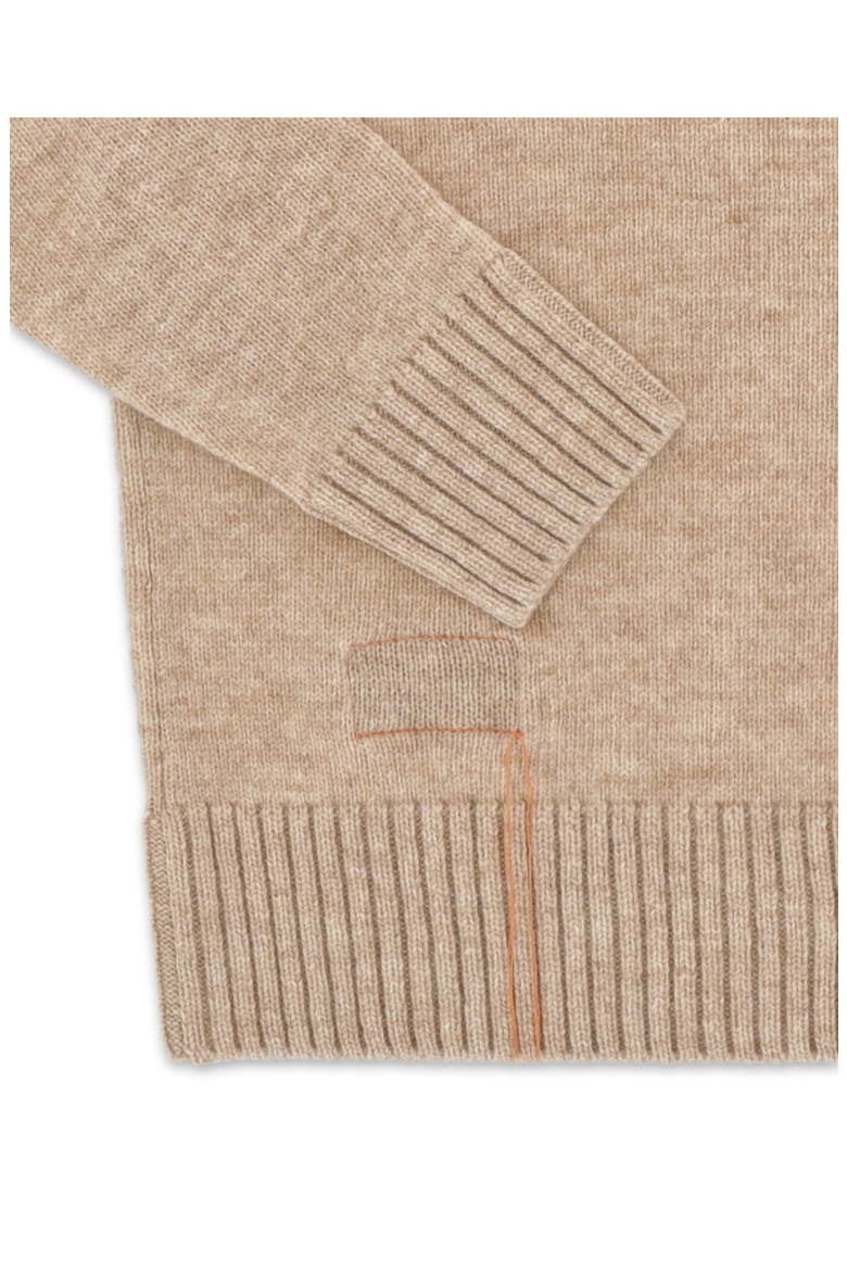 Merino Wool Crewneck Sweater, Alternate, color, Ecru