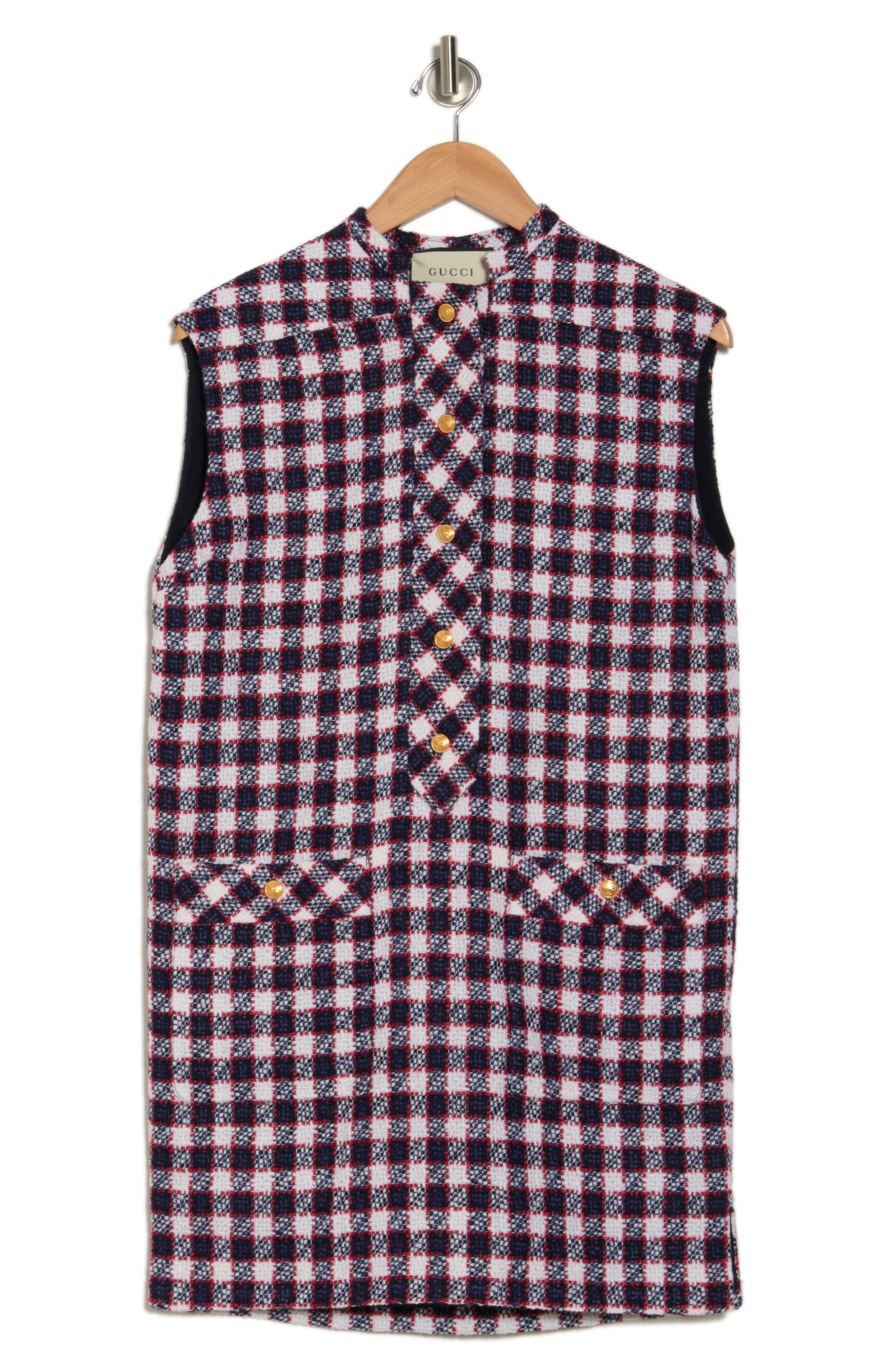 Gucci Sylvie Check Tweed Shift Dress (Women) | Nordstromrack