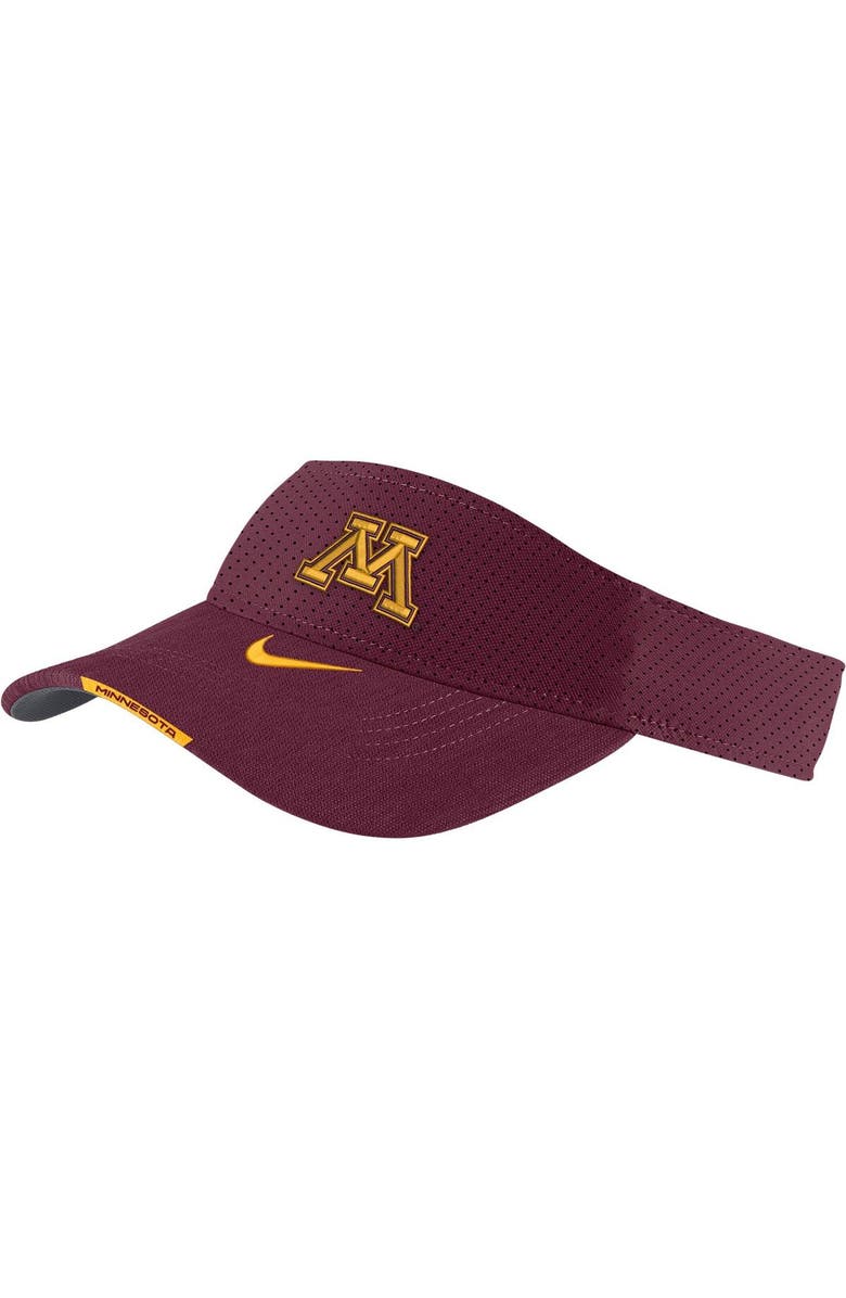 Nike Men's Nike Maroon Minnesota Golden Gophers 2023 Sideline Performance Adjustable Visor, Main, color, Maroon