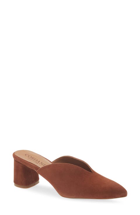 Gayle Leather Pointed Toe Mule