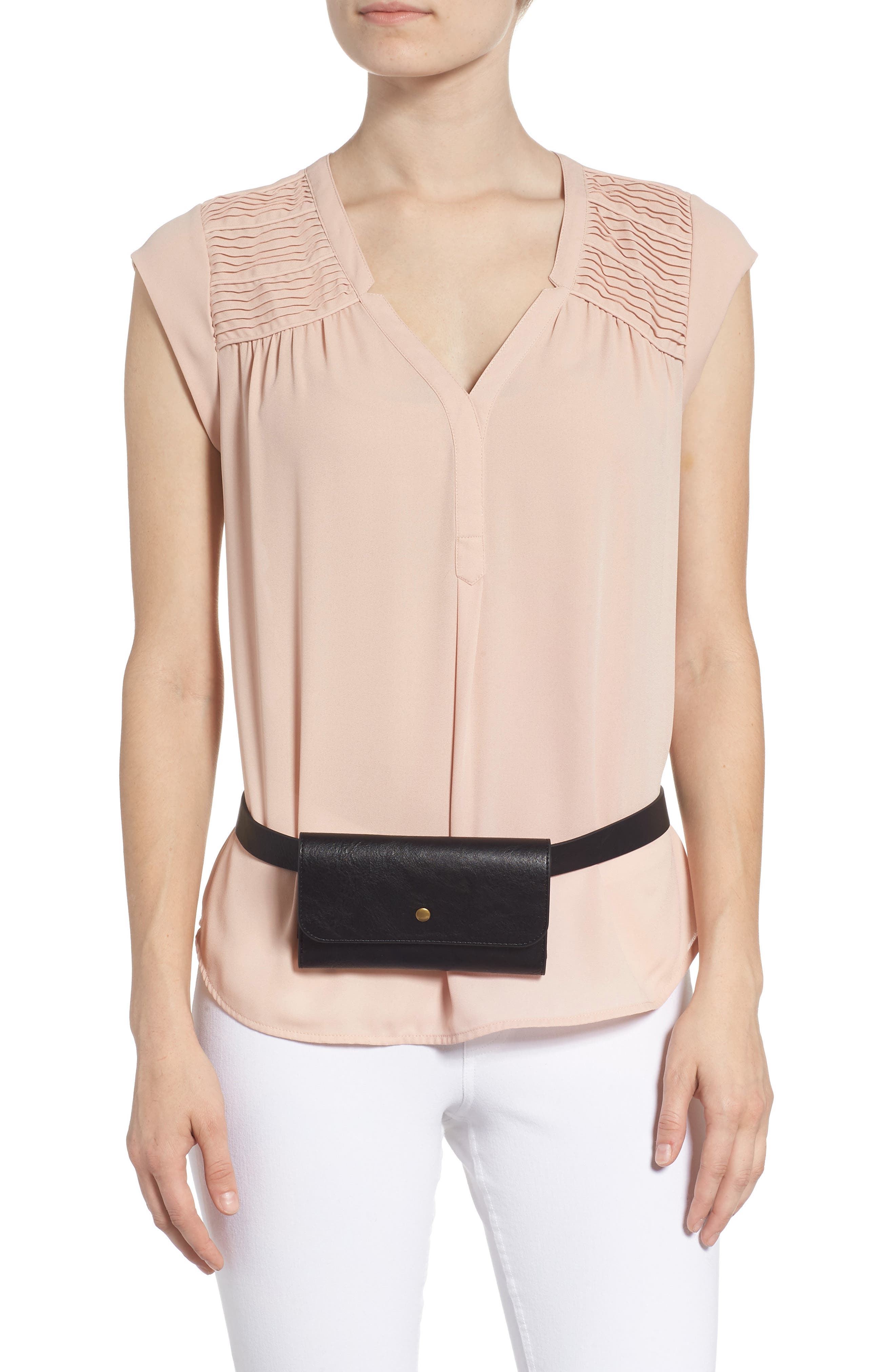 Treasure & Bond Faux Leather Belt Bag, Alternate, color, 