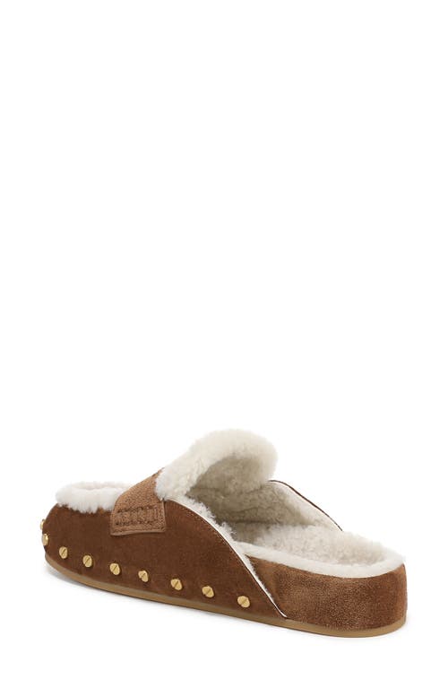 Veronica Beard Fenix Genuine Shearling Mule In Brown