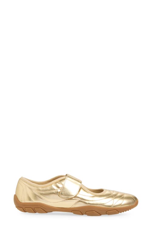 Steve Madden Scooter Mary Jane Sneaker In Gold