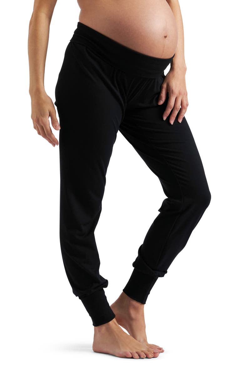 Ripe Maternity Jersey Lounge Pant, Alternate, color, Black