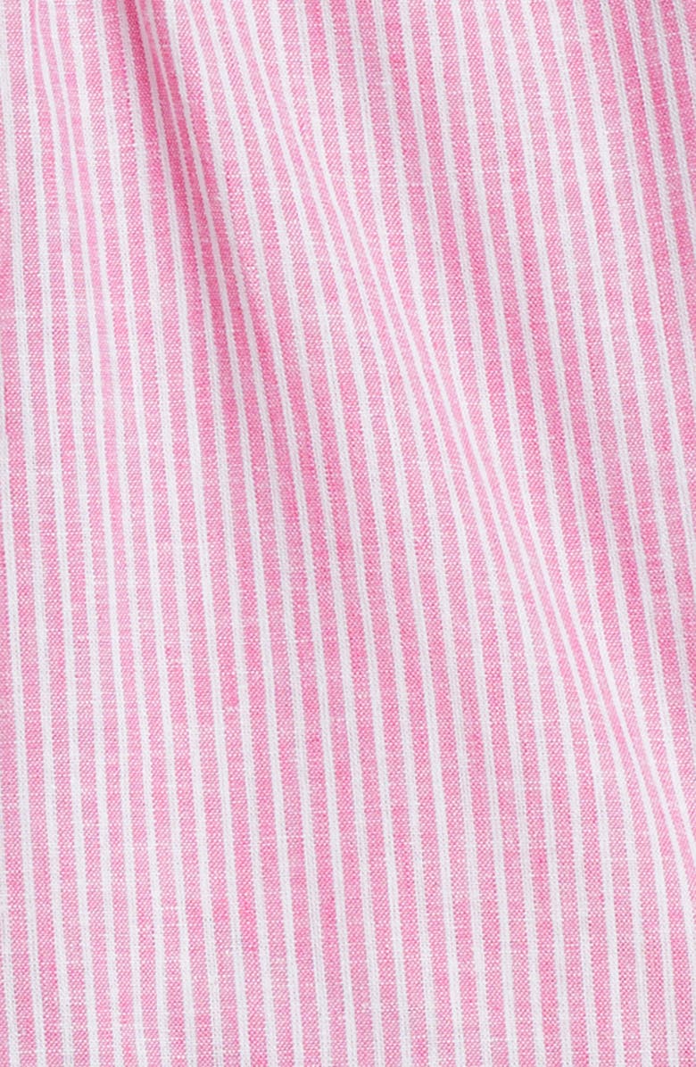 Nordstrom Kids' Linen & Cotton Shorts, Alternate, color, Pink Boss Nova Stripe
