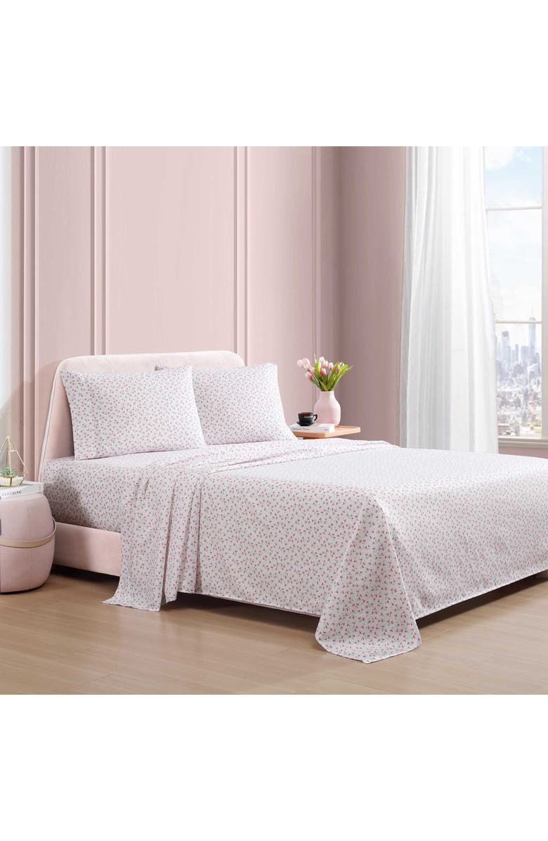 Betsey Johnson Ballet Bows Sheet Set, Alternate, color, Open Lignt Pink