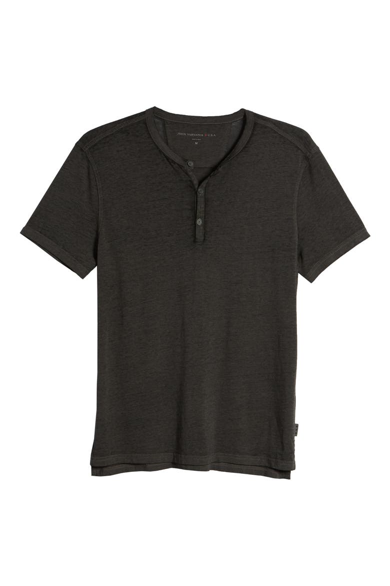 Regular Fit Henley T-Shirt, Alternate, color, CHARCOAL
