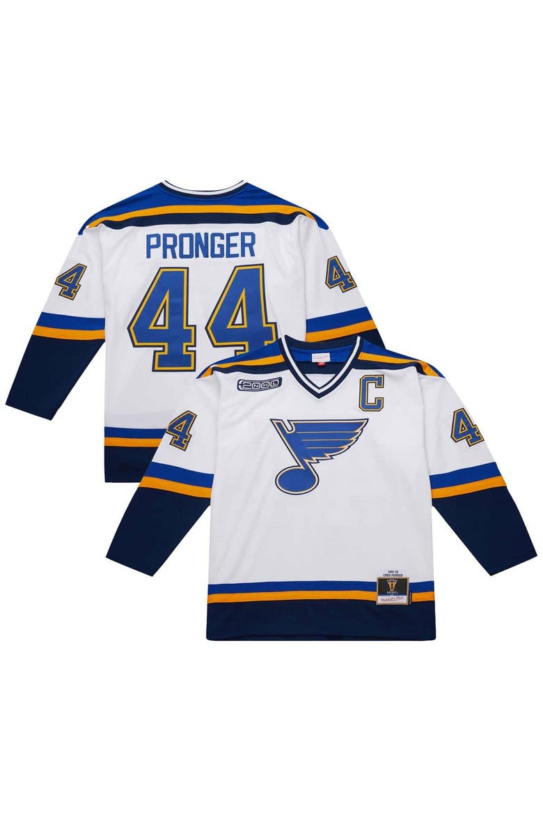 Men's Chris Pronger White St. Louis Blues 1999-00 Power Play Jersey, Main, color, White