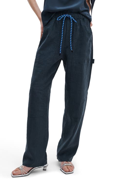 Atlas Linen Drawstring Carpenter Pants