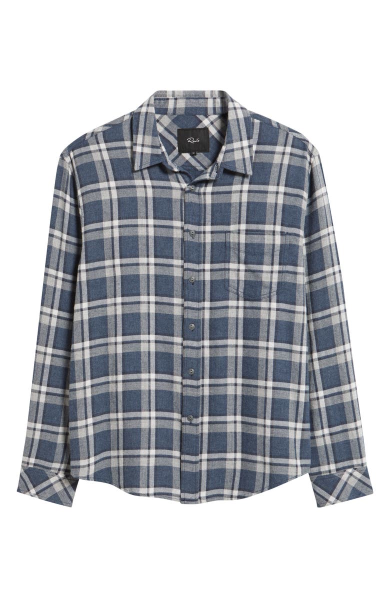 Rails Lennox Plaid Flannel Button-Up Shirt, Alternate, color, Nocturne Shimmer