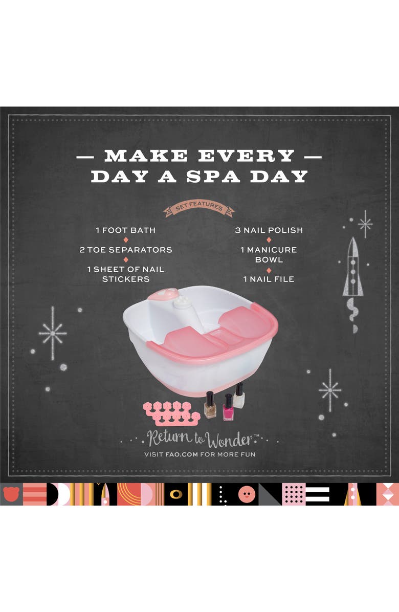 FAO Schwarz 9-Piece Deluxe Foot Spa Set, Alternate, color,