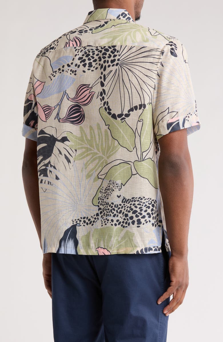 Raga Floral Short Sleeve Button-Up Shirt, Alternate, color,