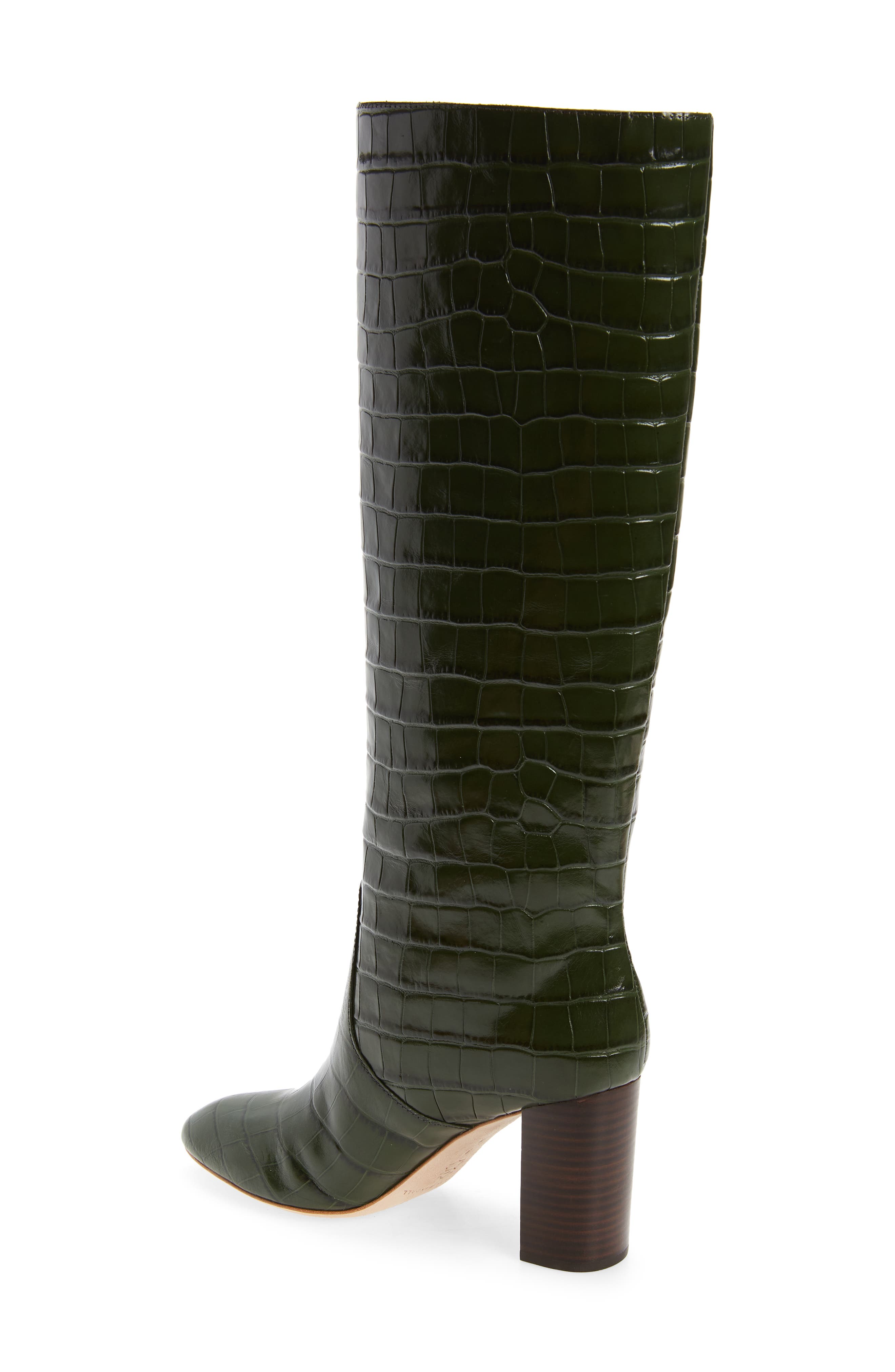 Loeffler Randall Goldy Knee High Boot, Alternate, color, Forest