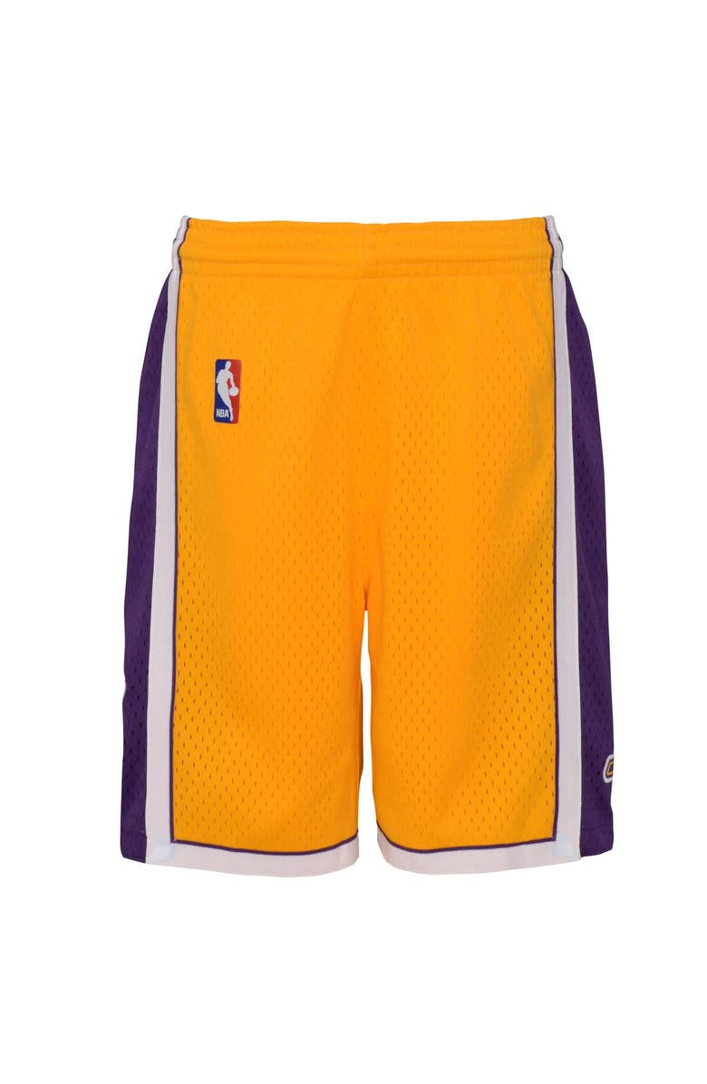 Mitchell & Ness Youth Mitchell & Ness Gold Los Angeles Lakers Swingman Shorts, Alternate, color, Gold