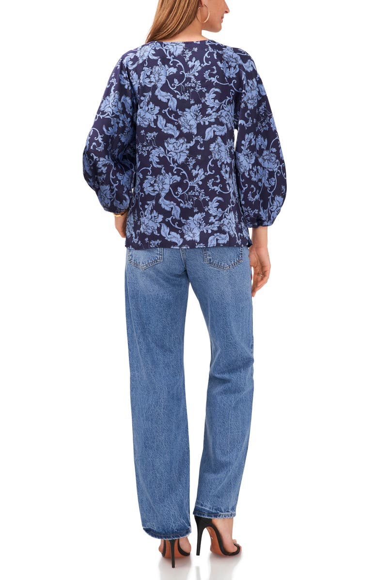 Vince Camuto Floral Print Top, Alternate, color, 