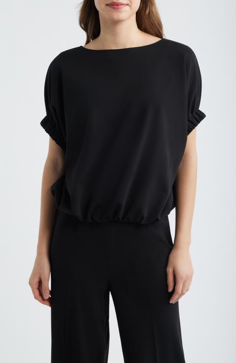 Boat Neck Dolman Sleeve Top