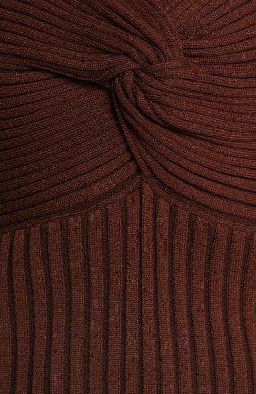 Petal And Pup Petal & Pup Demi Twist Rib Sweater In Brown