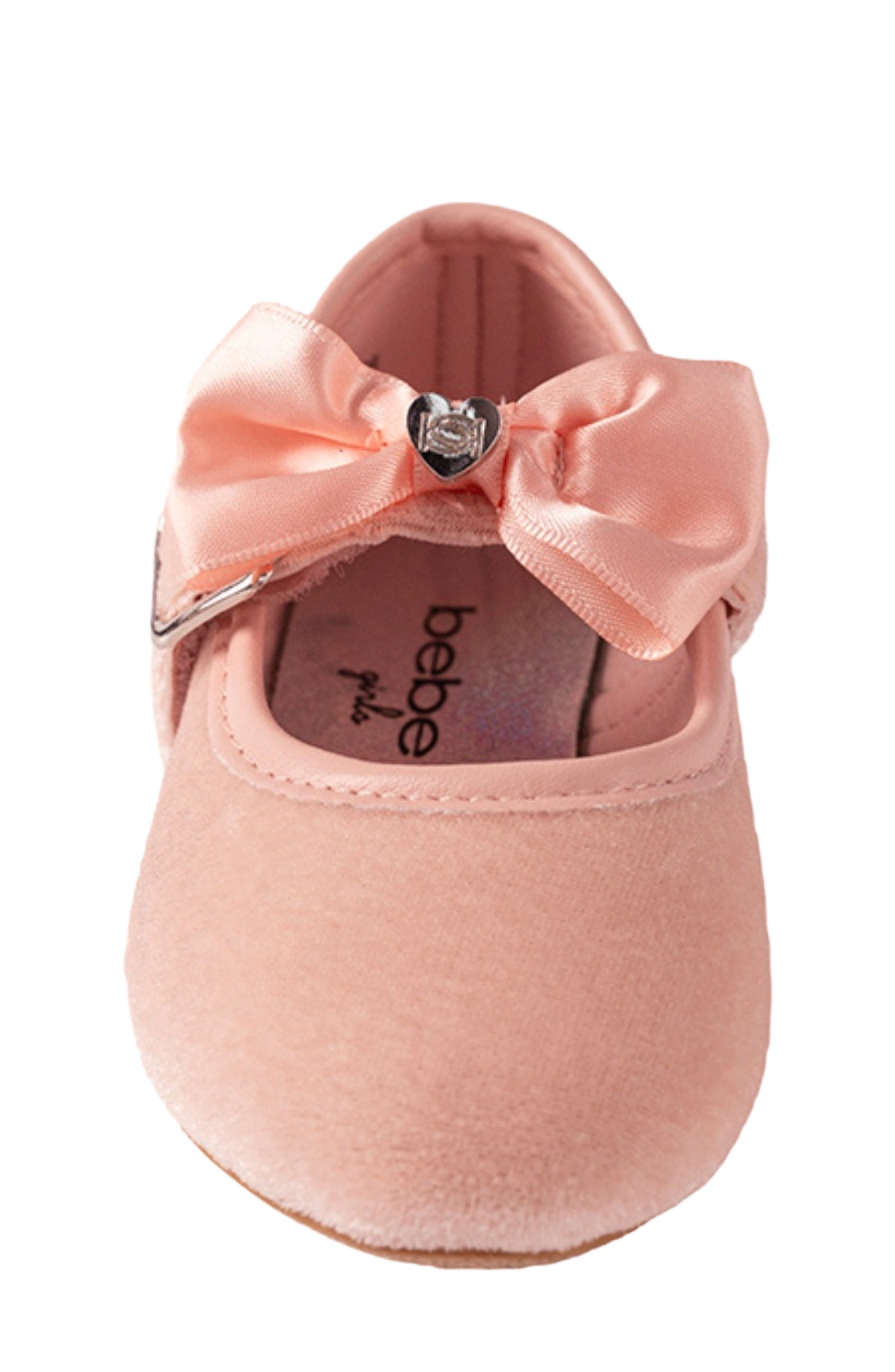 Kids' Velvet Mary Jane Flat, Alternate, color, BLUSH