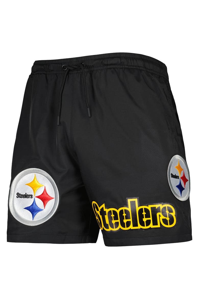 Men's Pro Standard Black Pittsburgh Steelers Woven Shorts, Alternate, color, Black